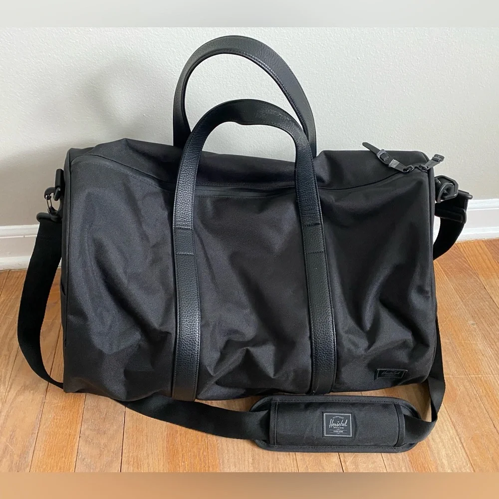 Herschel Black Duffel Bag